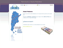 Tablet Screenshot of aliadafinanzas.com